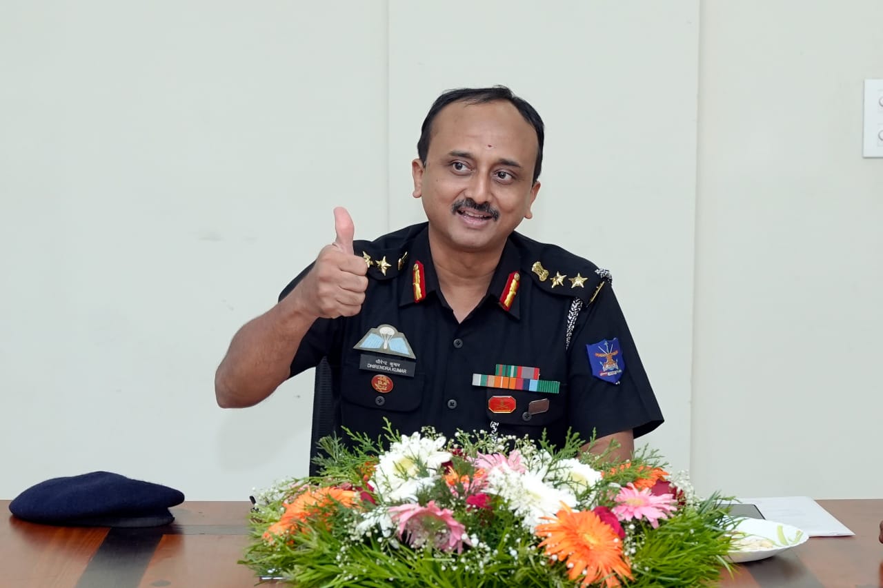 Quarterly Inspection by Col.Dhirendrakumar