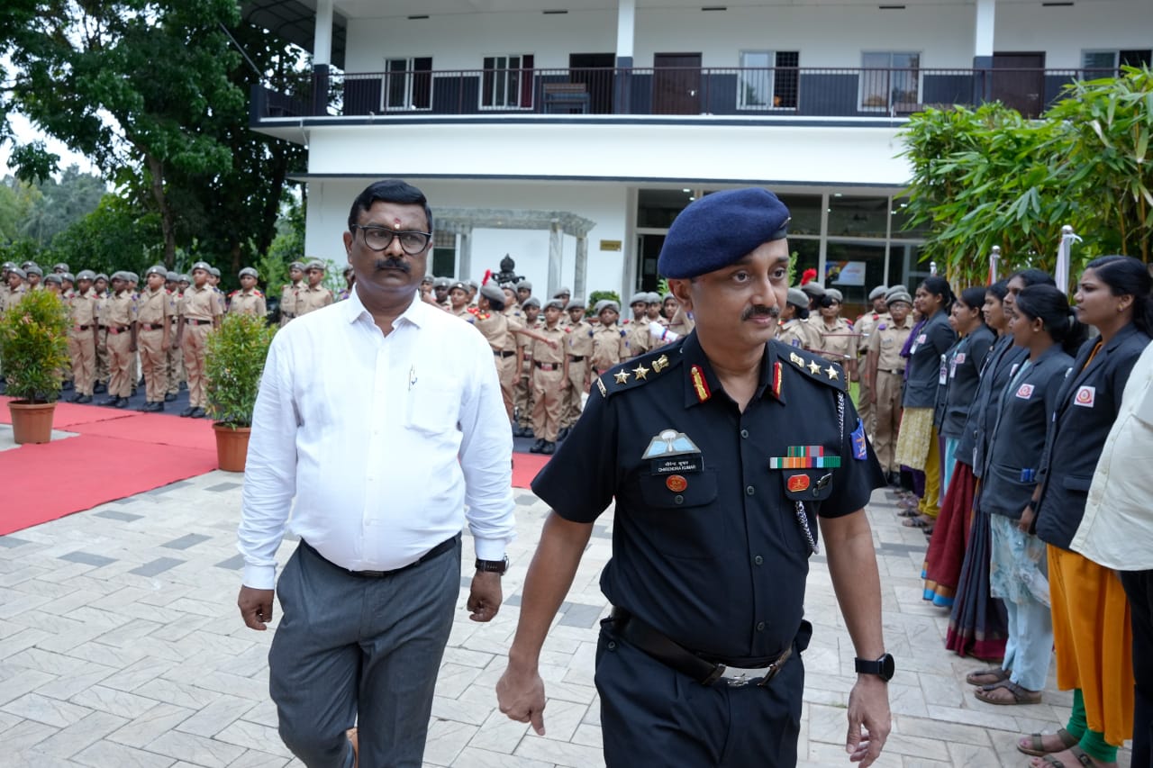 Quarterly Inspection by Col.Dhirendrakumar