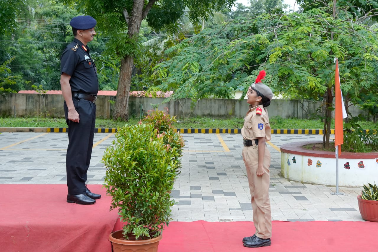 Quarterly Inspection by Col.Dhirendrakumar