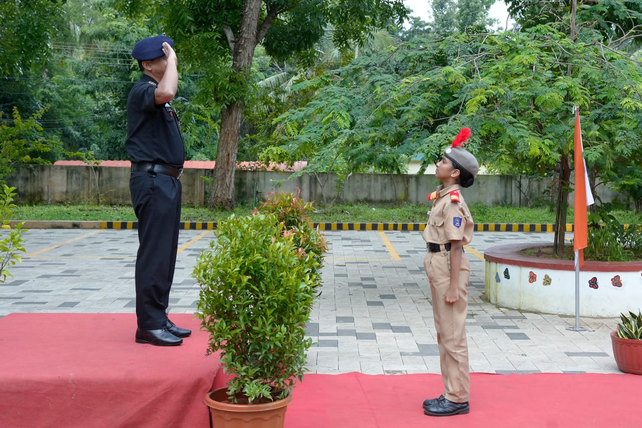 Quarterly Inspection by Col.Dhirendrakumar