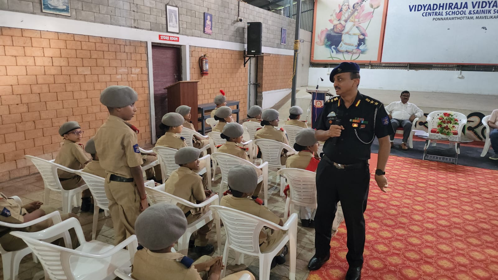 Quarterly Inspection by Col.Dhirendrakumar