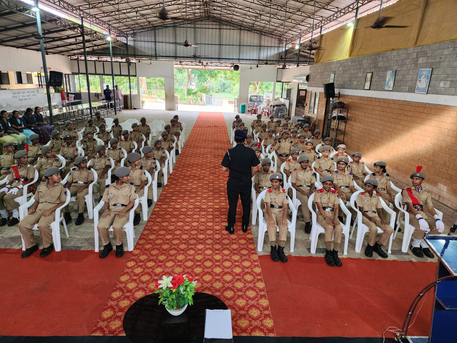 Quarterly Inspection by Col.Dhirendrakumar