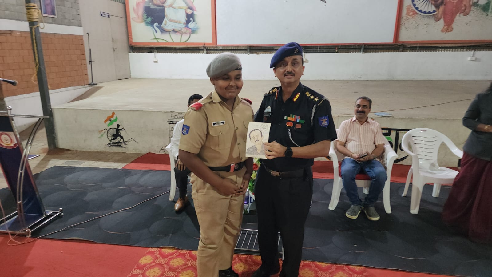 Quarterly Inspection by Col.Dhirendrakumar